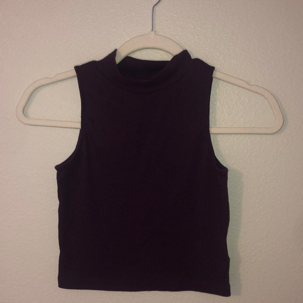 H&M purple crop top